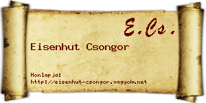 Eisenhut Csongor névjegykártya